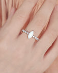 Handcrafted Breastmilk Ring with Alexandrite Gemstone