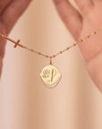Solid Gold Footprint Necklace - A Timeless Memorial Keepsake