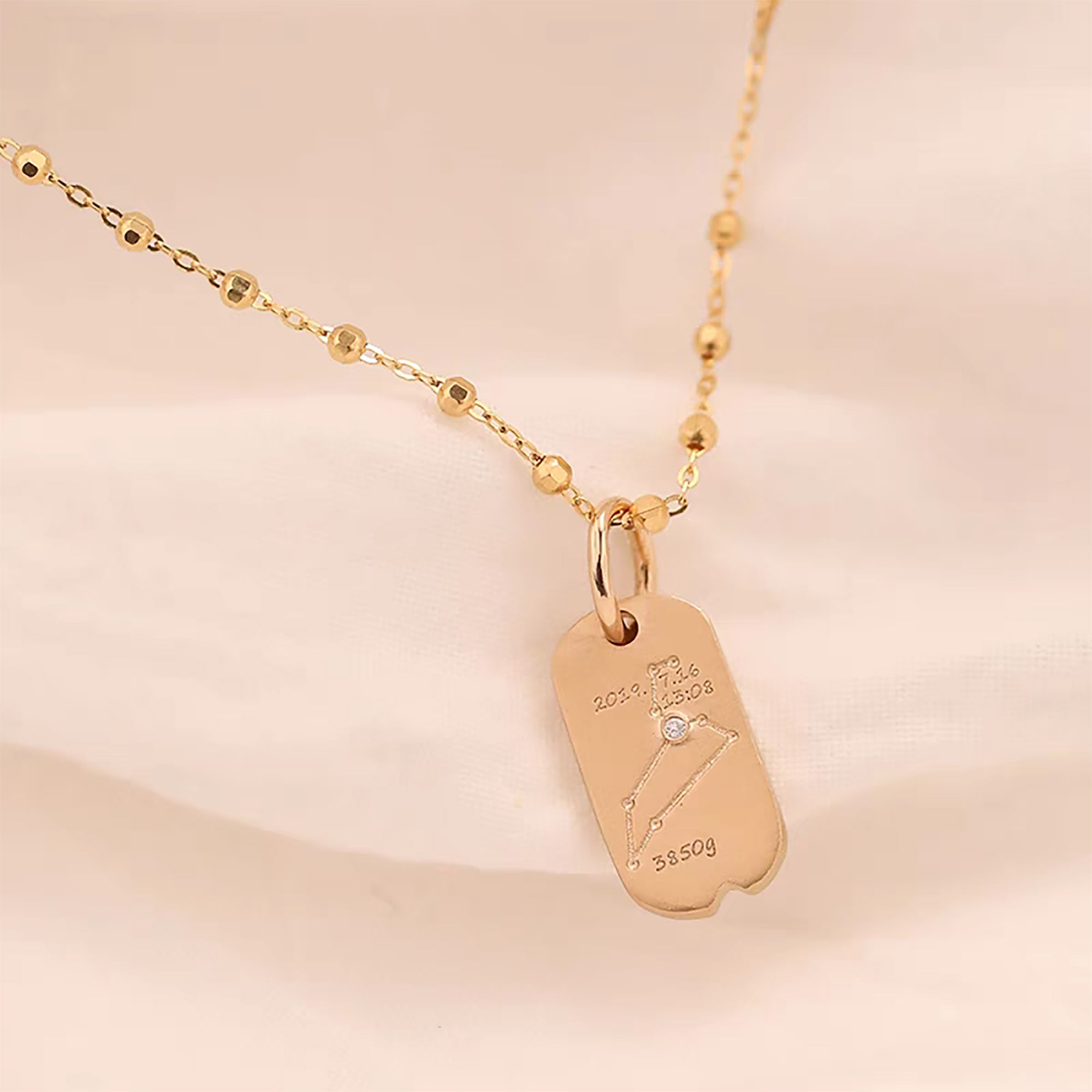 Solid Gold Footprint Necklace: A Love Keepsake