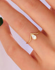 Personalized Ashes Ring: Tender Drop Keepsake