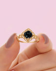 Eternal Clover: Unique Gift Ashes Ring for Remembrance
