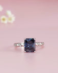 Handcrafted Twilight Whisper Moissanite Ashes Ring