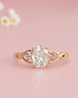 Personalized Moissanite Ashes Ring - Luminous Memory