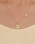 Heartfelt Gift: Solid Gold Footprint Necklace
