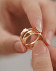 Gift the Sparkle Symphony Footprint Ring Set