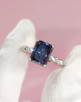 Handcrafted Twilight Whisper Moissanite Ashes Ring