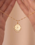 Solid Gold Footprint Necklace - A Timeless Memorial Keepsake