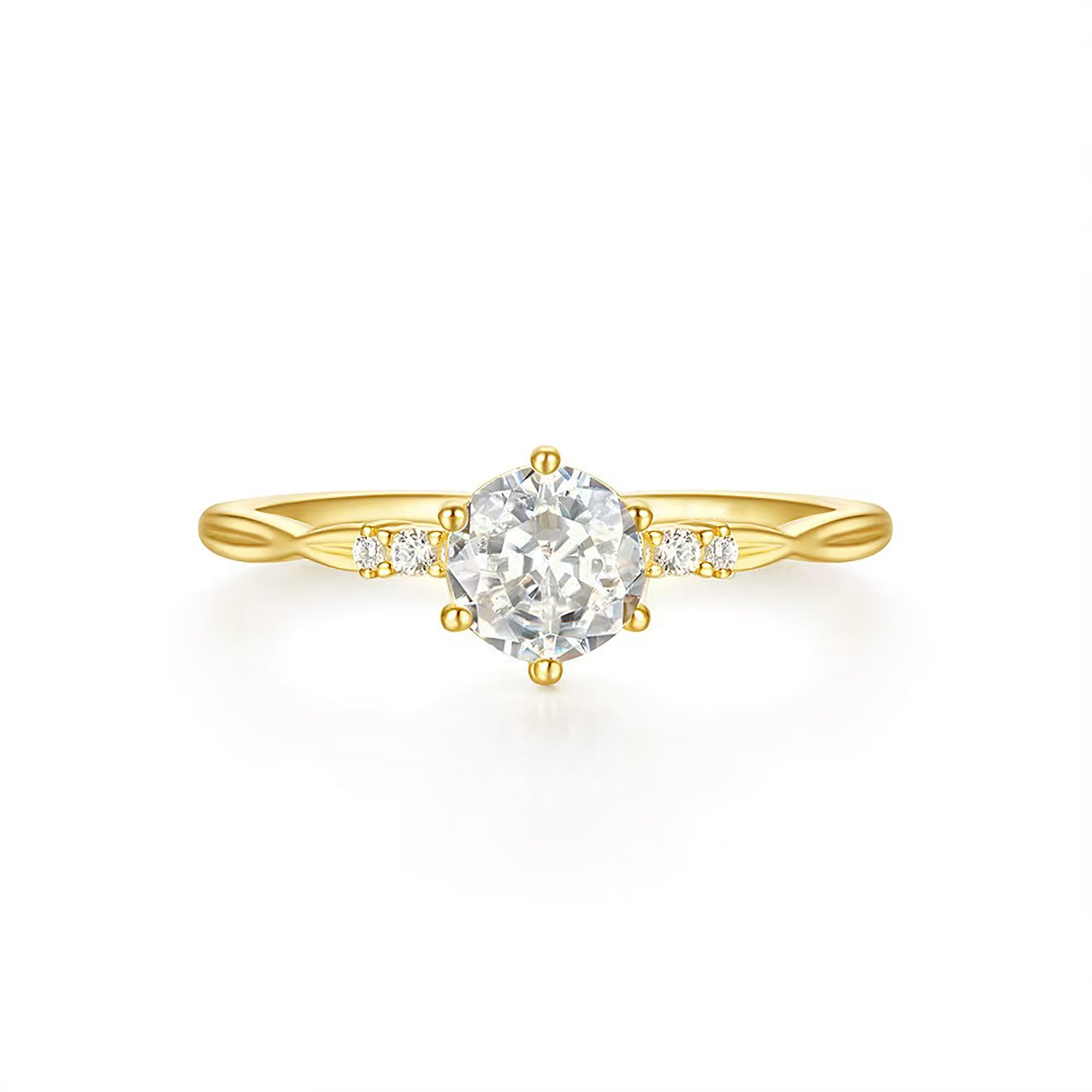Elegant Moissanite Ashes Ring for Lasting Memories