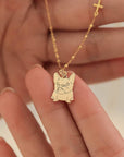 Heartfelt Gift: Solid Gold Footprint Necklace