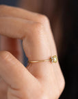 Personalized Moissanite Cremation Ashes Ring