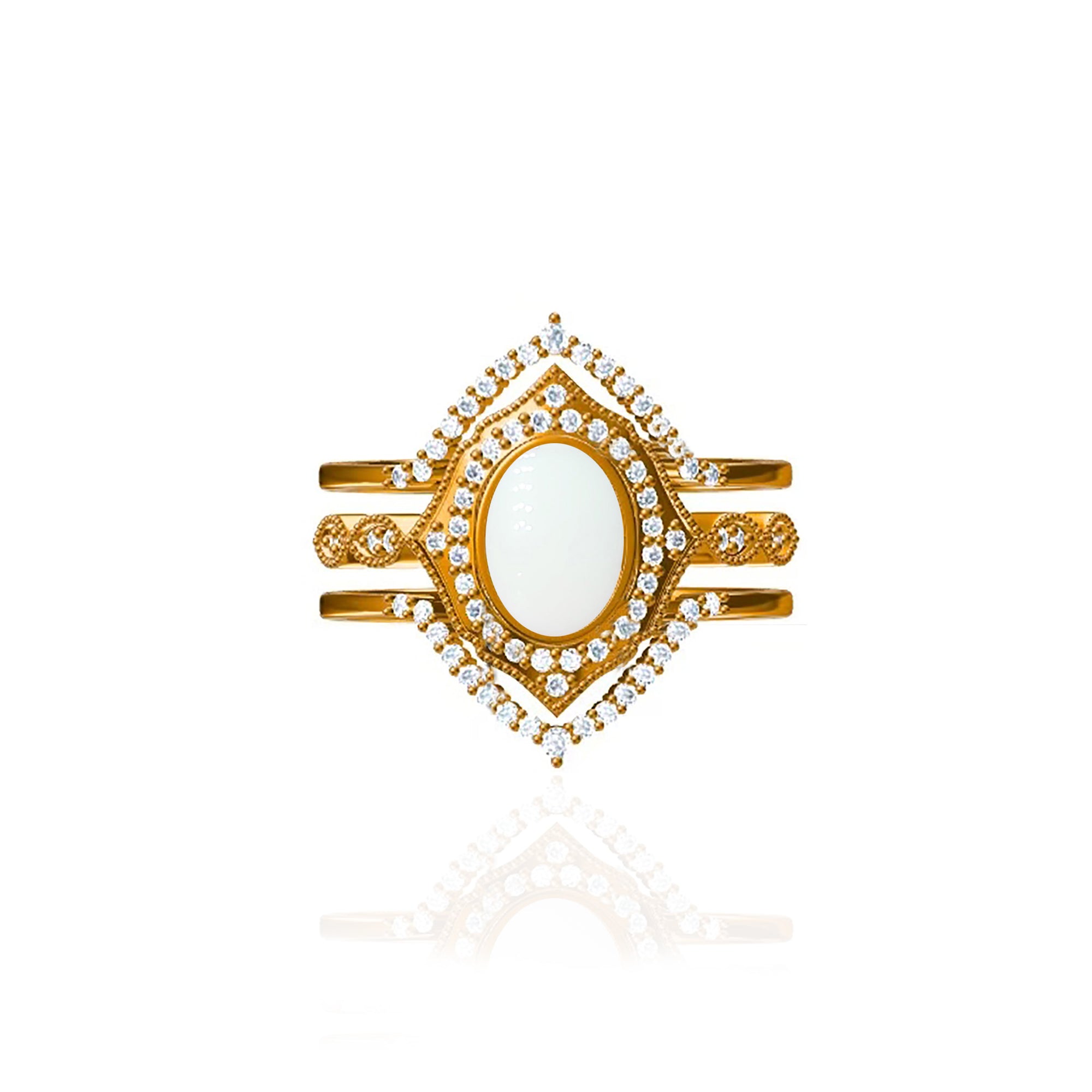 Love in Gold: Breastmilk Ring Set for Moms