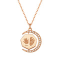Handcrafted Gold Footprint Necklace for Cherished Memories
