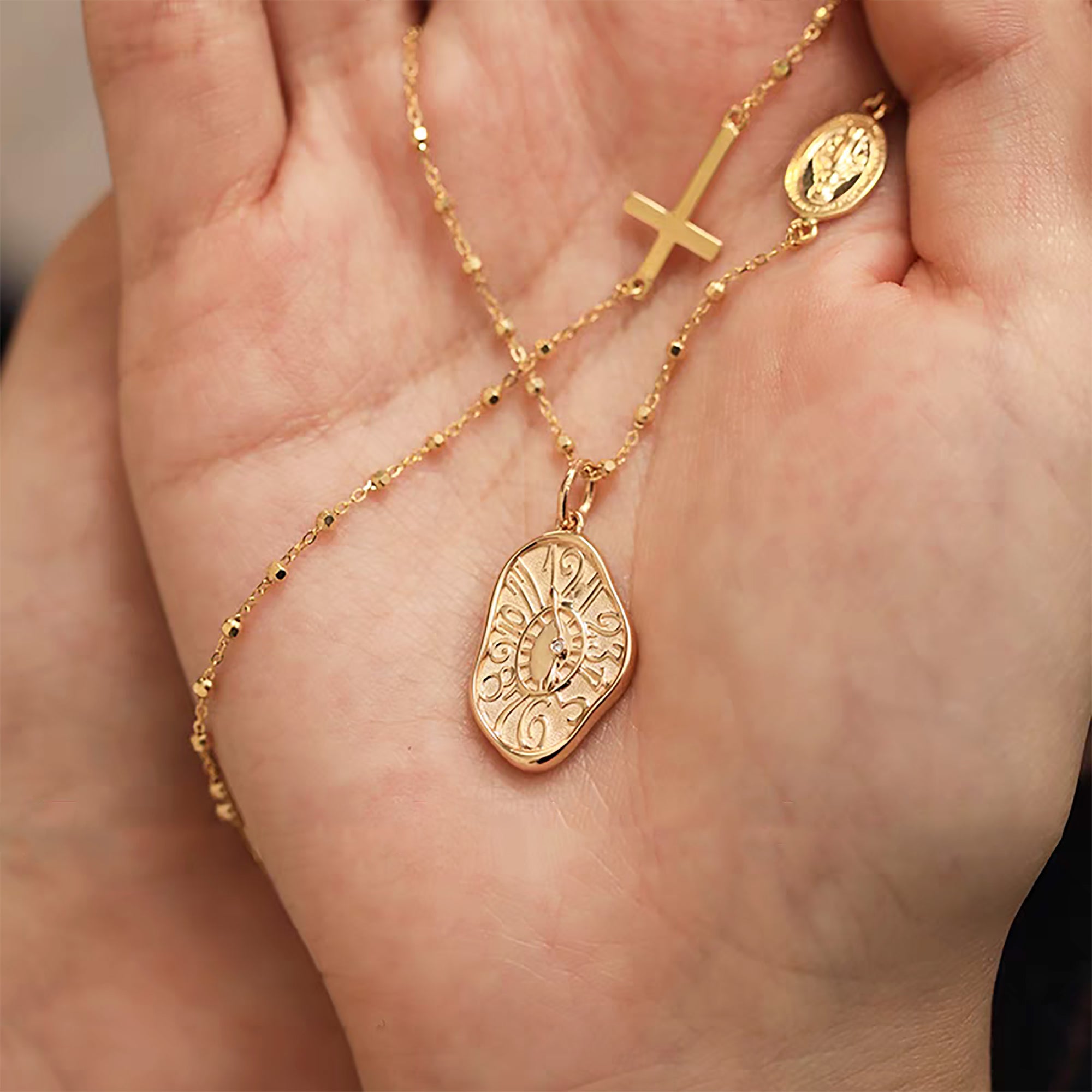 Gold Footprint Necklace: Cherish Baby's First Moments