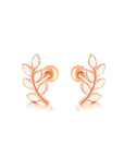 Personalized Breastmilk Earrings - Golden Laurel