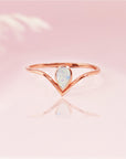 Personalized Ashes Ring: Tender Drop Keepsake