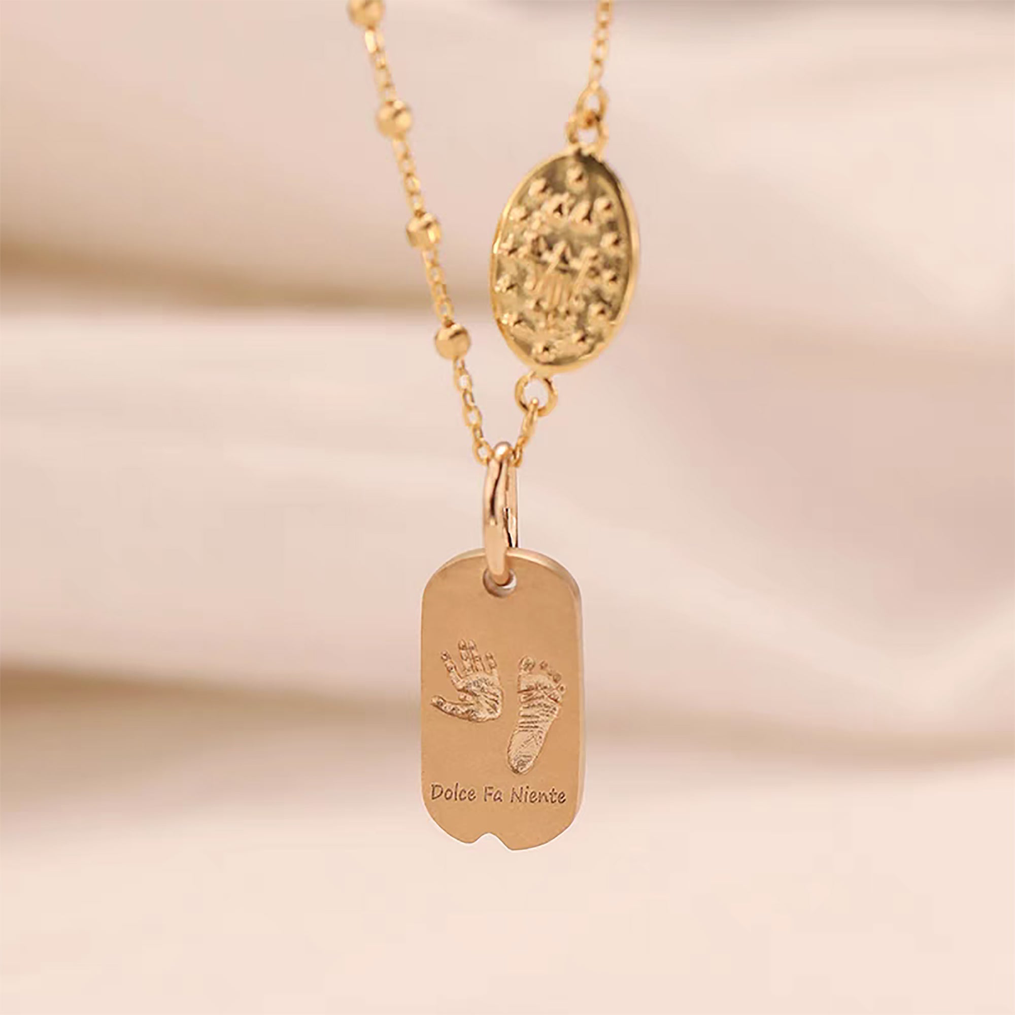 Solid Gold Footprint Necklace: A Love Keepsake