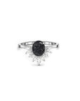 Handcrafted Radiant Crown Ashes Ring