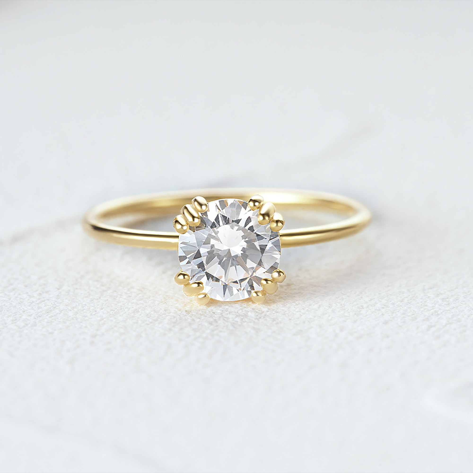 Handcrafted Moissanite Ashes Ring | Elegant Keepsake