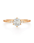 Elegant Moissanite Ashes Ring for Lasting Memories