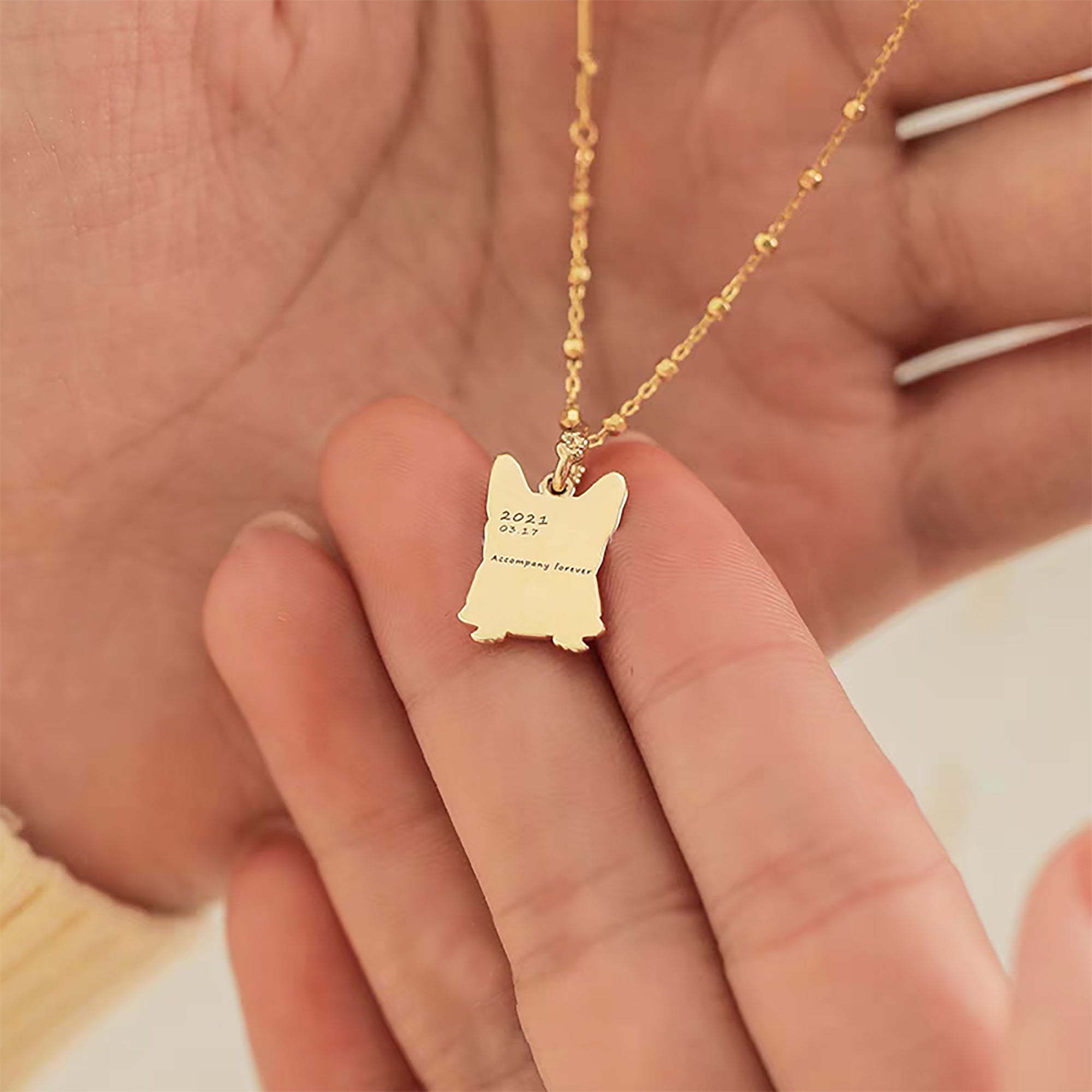 Heartfelt Gift: Solid Gold Footprint Necklace