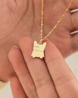 Heartfelt Gift: Solid Gold Footprint Necklace