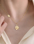 Memorial Gold Footprint Necklace for Cherished Moments