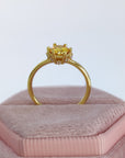 Personalized Moissanite Cremation Ashes Ring
