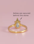 Luminous Lily Ashes Ring: Thoughtful Gift for Loved Ones