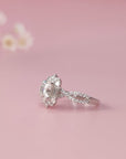 Regal Bloom Moissanite Ashes Ring – A Timeless Tribute