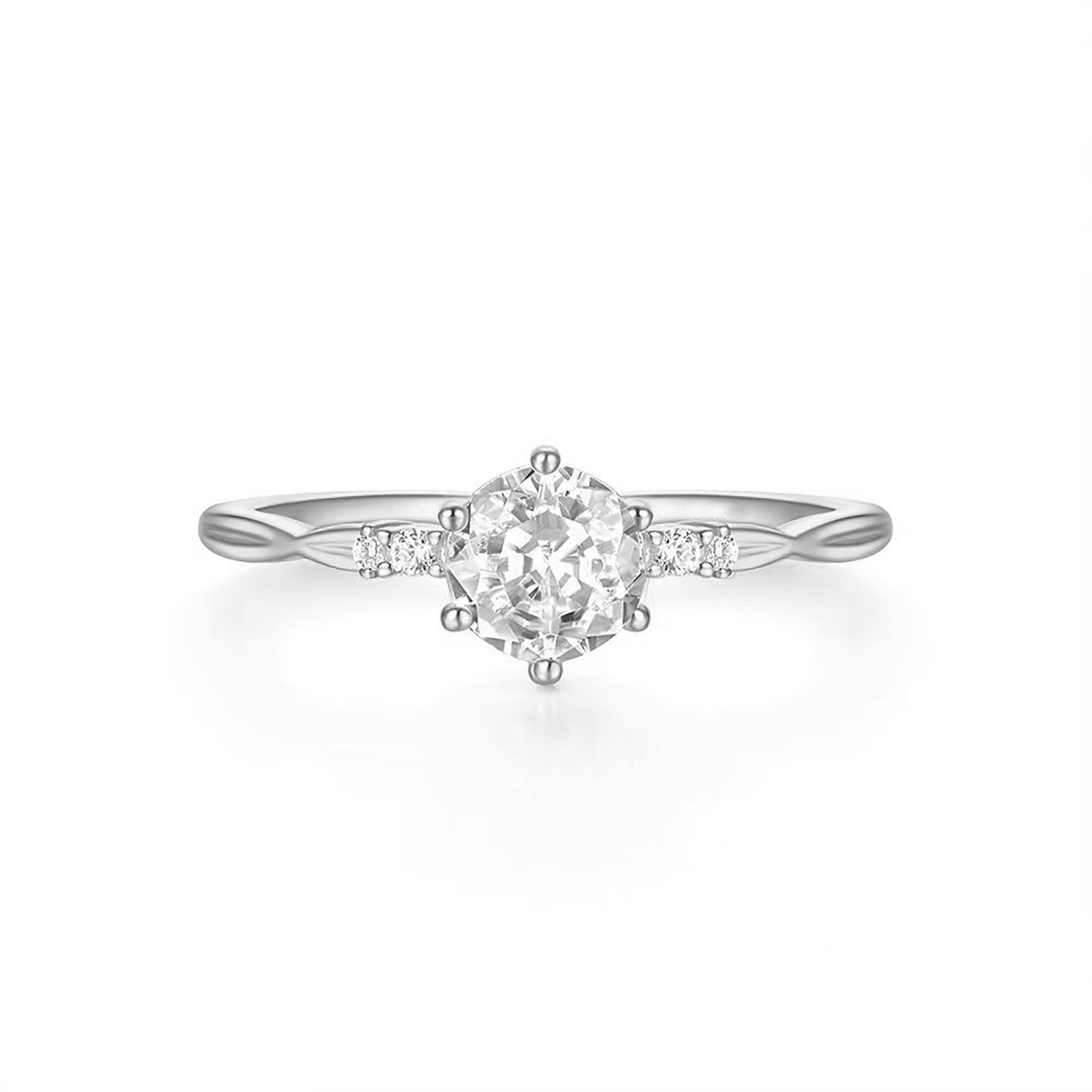 Elegant Moissanite Ashes Ring for Lasting Memories