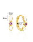 Personalized Breastmilk Earrings - Graceful Petal