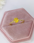 Personalized Moissanite Cremation Ashes Ring