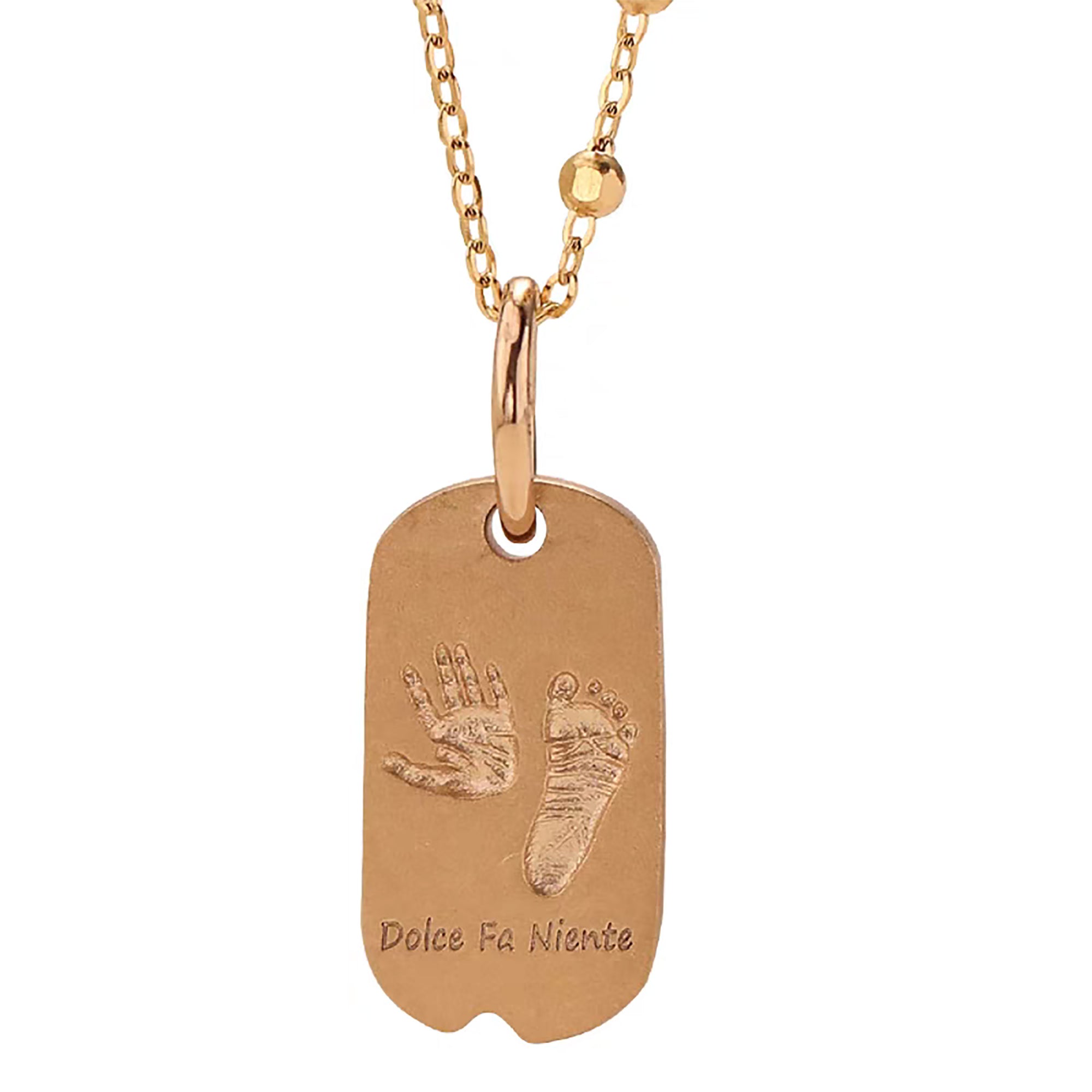 Solid Gold Footprint Necklace: A Love Keepsake