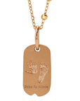 Solid Gold Footprint Necklace: A Love Keepsake