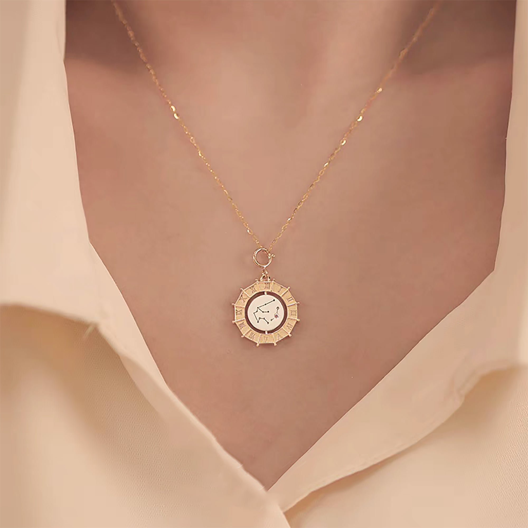 Solid Gold Footprint Necklace - Memorial Keepsake Jewelry
