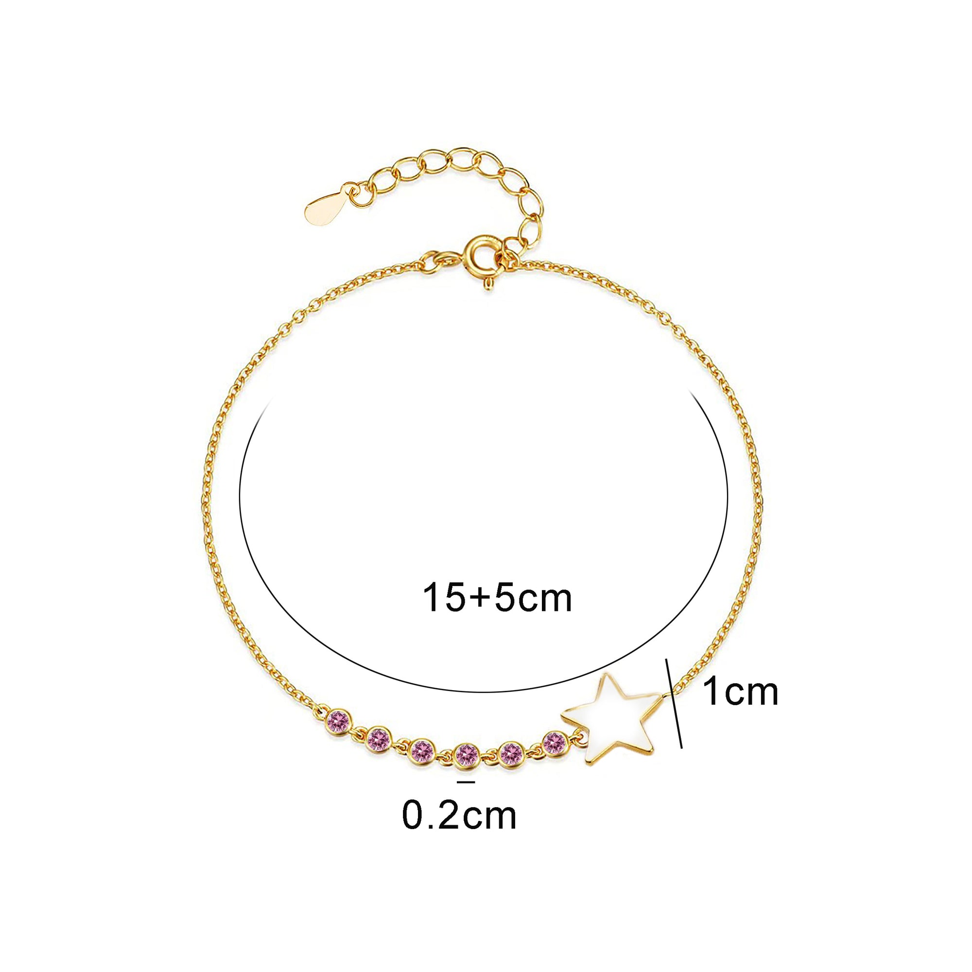 Personalized Breast Milk Bracelet - Glinting Star