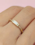Heartfelt Gift: Solid Gold Breastmilk Ring