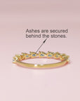 Eternal Sparkle Ashes Ring - Memorial Jewelry