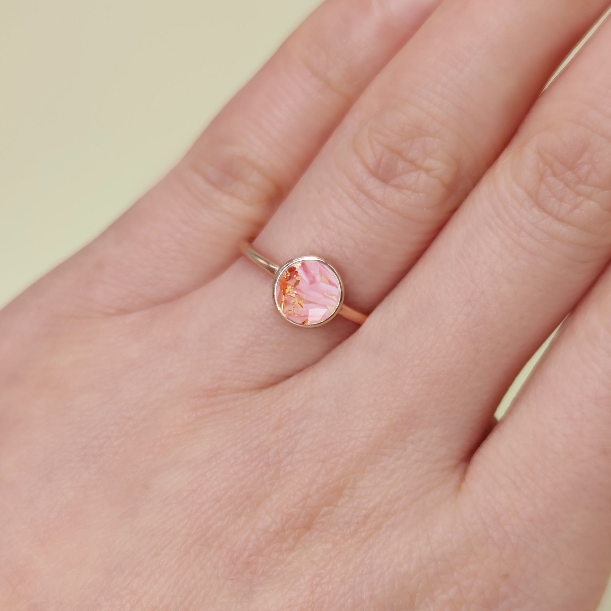 Personalized Gold Ring for Pregnancy Journey