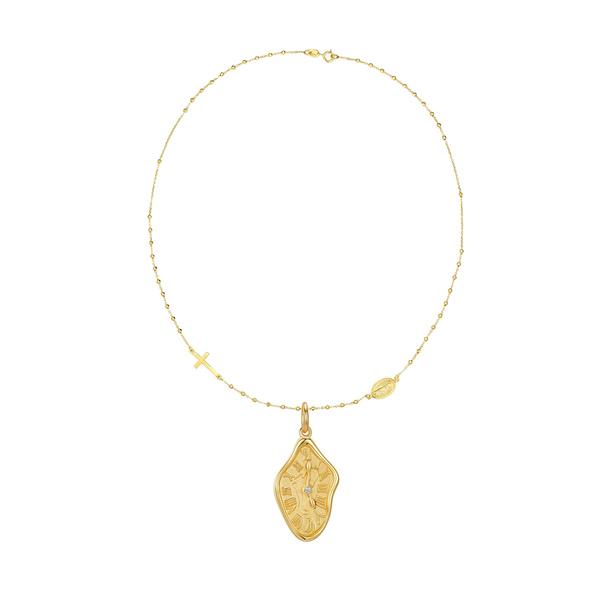 Gold Footprint Necklace: Cherish Baby's First Moments