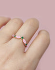 Meaningful Birthstone Ring for Expectant Mothers