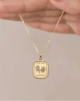 Handcrafted Gold Footprint Necklace - A Precious Keepsake