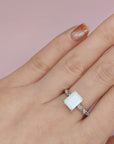 Personalized Twisted Gold Breast Milk Ring