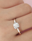 Cushion Cut Ashes Ring: A Lasting Memorial Jewelry Piece
