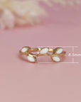 Handcrafted Leaf Breastmilk Ring - A Unique Keepsake