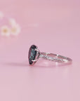 Celestial Tear: Love & Remembrance in Moissanite Ring