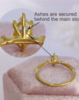 Love in Every Detail: Moissanite Ashes Ring