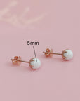 Handcrafted Pearl Embrace Breastmilk Earrings
