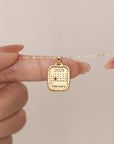 Handcrafted Gold Footprint Necklace - A Precious Keepsake