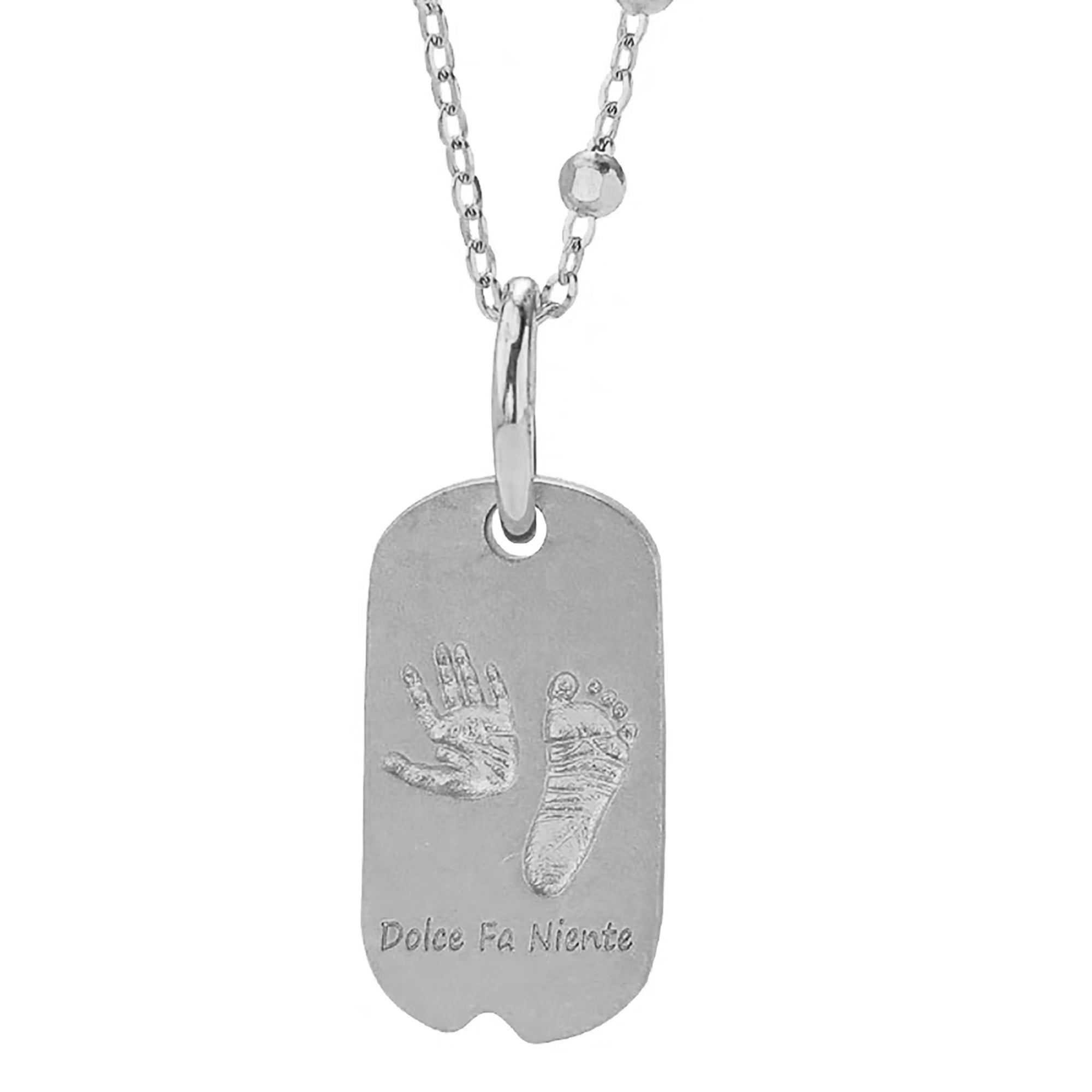 Solid Gold Footprint Necklace: A Love Keepsake